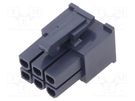 Plug; wire-wire/PCB; female; Mini-Fit Jr; 4.2mm; PIN: 6; for cable MOLEX