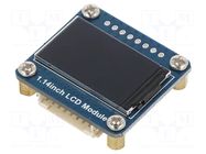 Display: LCD; graphical,matrix  IPS; 240x135; 32x35mm; 1.14"; RGB WAVESHARE