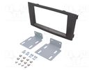 Radio frame; Iveco; 2 DIN; dark grey ACV