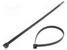 Cable tie; L: 290mm; W: 7.6mm; polypropylene; 222N; black; Ømax: 76mm PANDUIT
