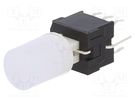 Switch: push-button; Pos: 2; DPDT; 0.1A/30VDC; ON-(ON); Illumin: LED E-SWITCH
