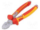 Pliers; side,cutting,insulated; 190mm; Cut: with side face NWS