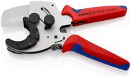 KNIPEX 90 25 40 Pipe Cutter for composite and plastic pipes with multi-component handles chrome-plated 210 mm