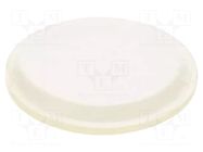 Self-adhesive foot; Ø: 12.7mm; H: 1.5mm; transparent; polyurethane KEYSTONE