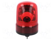 Signaller: lighting-sound; 10÷30VDC; buzzer,rotating light; LED PATLITE