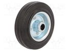 Transport wheel; Ø: 125mm; W: 25mm; 100kg; rubber; CSG; -20÷60°C RADER