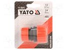 Thread adapter; ABS; 1/2",3/4" YATO