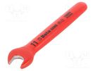 Wrench; insulated,single sided,spanner; 11mm BETA