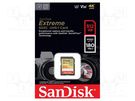 Memory card; Extreme; SDXC; R: 180MB/s; W: 130MB/s; UHS I U3 V30 SANDISK