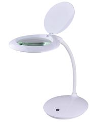 Palielināmā galda lampa 230Vac 14W Ø127mm stikls, 5 dioptrijas, SMD LED