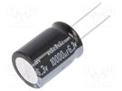 Capacitor: electrolytic; low ESR; THT; 10000uF; 6.3VDC; Ø18x25mm NICHICON