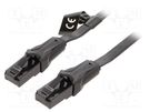 Patch cord; U/UTP; 6; Cu; PVC; black; 1.5m; RJ45 plug,both sides VENTION