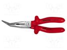 Pliers; insulated,curved,universal,elongated; 200mm BERNSTEIN