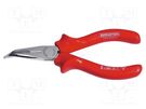 Pliers; insulated,curved,universal,elongated; 165mm BERNSTEIN
