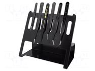 Tweezers-set; for precision works; ESD; 6pcs. BERNSTEIN