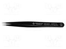 Tweezers; Blade tip shape: sharp; Tweezers len: 120mm; ESD BERNSTEIN