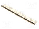 Pin header; pin strips; female; PIN: 50; straight; 2.54mm; THT; 1x50 FISCHER ELEKTRONIK
