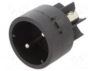 Connector: circular; contact insert; male; PIN: 2; 10A; 250V; screw BULGIN