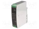 Power supply: switched-mode; for DIN rail; 75W; 48VDC; 1.6A; 90% AIMTEC