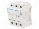 Fuse disconnector; 10x38mm; for DIN rail mounting; 32A; 690V HAGER