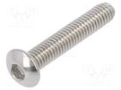 Screw; M3x16; 0.5; Head: button; hex key; HEX 2mm; ISO 7380-1 KRAFTBERG