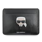 Karl Lagerfeld Ikonik Karl&#39;s Head case for a 16&quot; laptop - black, Karl Lagerfeld