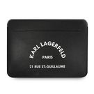 Karl Lagerfeld Saffiano RSG case for a 16&quot; laptop - black, Karl Lagerfeld