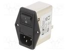 Connector: AC supply; socket; male; 10A; 250VAC; IEC 60320; C14 (E) XP POWER
