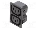 Connector: AC supply; female; socket; 250VAC; 10A; max.1.5mm BULGIN