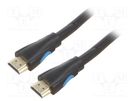 Cable; HDMI 1.3; HDMI plug,both sides; PVC; Len: 10m; black; 28AWG VENTION