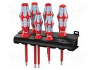 Kit: screwdrivers; insulated; 1kVAC; Pozidriv®,slot; 6pcs. WERA