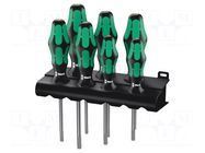 Torx®; hanger; 7pcs; Kit: screwdrivers; Screwdriver: universal-set WERA