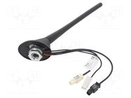 Antenna; car top,automotive; 200mm; AM,DAB,FM; 180mm; 12VDC MTA