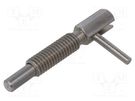 Mount.elem: indexing plungers; Plunger mat: stainless steel; 5mm ELESA+GANTER