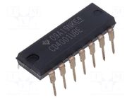IC: digital; NOR; Ch: 4; IN: 2; CMOS; THT; PDIP14; 3÷18VDC; -55÷125°C TEXAS INSTRUMENTS