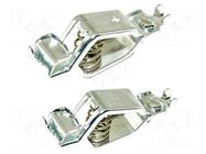 Crocodile clip; 25A; Contacts: steel; tinned; 2pcs. MUELLER ELECTRIC