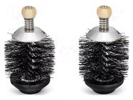 Brush; for cleaner; 2pcs; 34mm; Bristle material: plastic JBC TOOLS