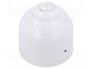 Signaller: lighting-sound; 17÷60VDC; horn,flashing light; LED KLAXON SIGNALS