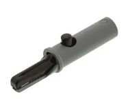 Spiedpogas skava 4mm banānu spraudnim 60V, 6A melns, Satveres kapacitāte max.7,5mm