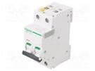 Circuit breaker; 400VAC; Inom: 3A; Poles: 2; for DIN rail mounting SCHNEIDER ELECTRIC