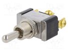 Switch: toggle; Pos: 3; SPDT; (ON)-OFF-(ON); 21A/14VDC; Leads: screw SWITCH COMPONENTS