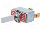 Switch: toggle; Pos: 3; SPDT; ON-OFF-ON; 50A/12VDC; Leads: screw SWITCH COMPONENTS