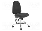 Chair; ESD; Seat dim: 460x430mm; Back dim: 440x510mm; 580÷760mm 