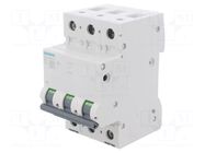 Circuit breaker; 230/400VAC; Inom: 40A; Poles: 3; Charact: C; 10kA SIEMENS