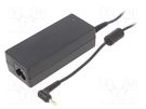 Power supply: switched-mode; 12VDC; 3A; Out: 4,8/1,7; 36W; desktop AKYGA