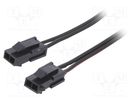 Cable; Micro-Fit 3.0; male-male; PIN: 2; 0.4m; 4A; Insulation: PVC ESPE