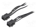 Cable; Micro-Fit 3.0; male-male; PIN: 6; 0.2m; 4A; Insulation: PVC ESPE