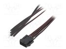 Cable; Micro-Fit 3.0; male,cables; PIN: 8; 0.6m; 4A; Insulation: PVC ESPE