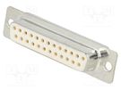 D-Sub; PIN: 37; plug; male; for cable; Type: w/o contacts Deltron AG