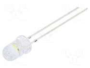 LED; yellow/cold white; 5mm; blinking; 3000÷4200mcd,7000÷8400mcd OPTOSUPPLY